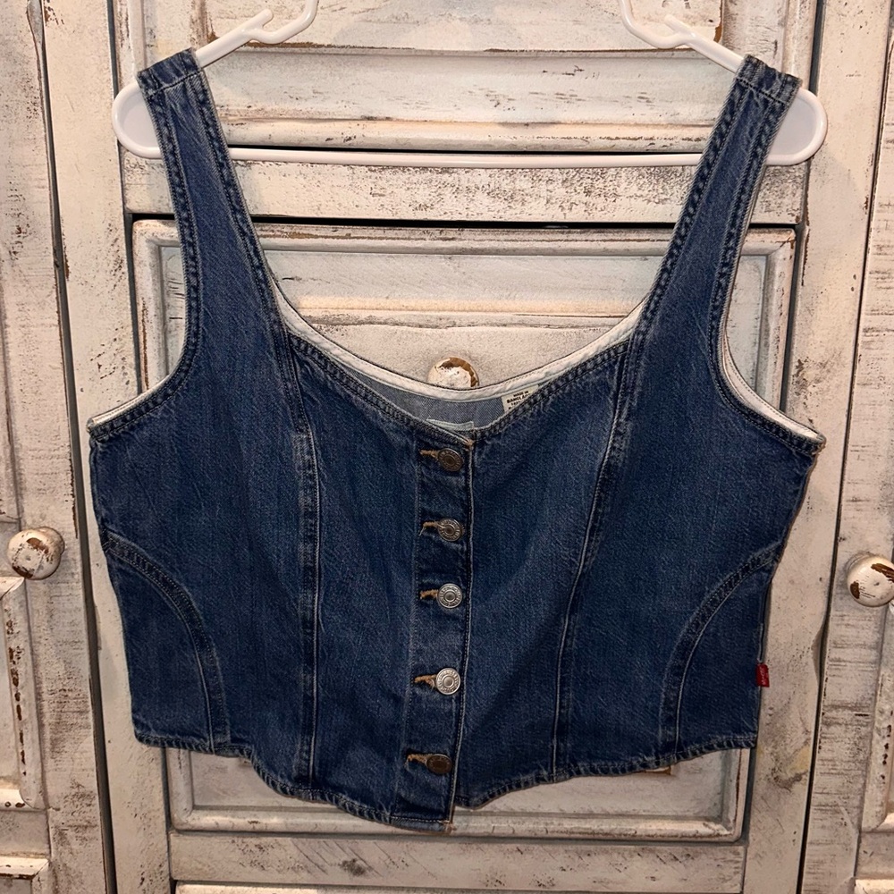 Levi’s denim corset top